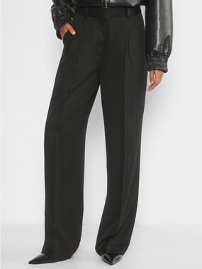 Aritzia The Effortless Pants Peachy Twill Black